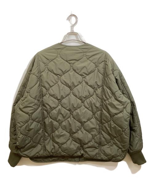 CALUX（キャラクス）CALUX (キャラクス) QUILTED リバーシブル中綿ジャケット オリーブ サイズ:Freeの古着・服飾アイテム