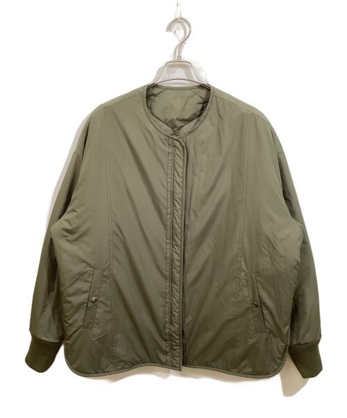 CALUX（キャラクス）CALUX (キャラクス) QUILTED リバーシブル中綿ジャケット オリーブ サイズ:Freeの古着・服飾アイテム
