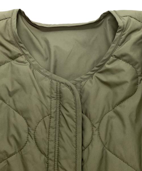 CALUX（キャラクス）CALUX (キャラクス) QUILTED リバーシブル中綿ジャケット オリーブ サイズ:Freeの古着・服飾アイテム