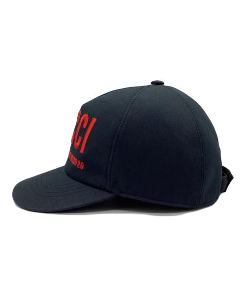 GUCCI（グッチ）GUCCI (グッチ) キャップ ブラック サイズ:SIZE S(56cm)の古着・服飾アイテム