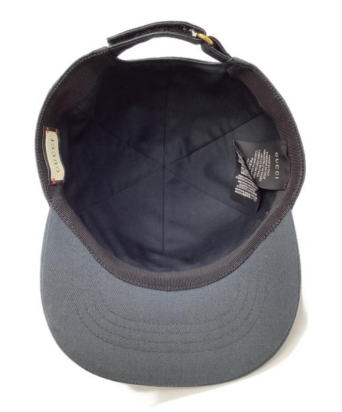 GUCCI（グッチ）GUCCI (グッチ) キャップ ブラック サイズ:SIZE S(56cm)の古着・服飾アイテム
