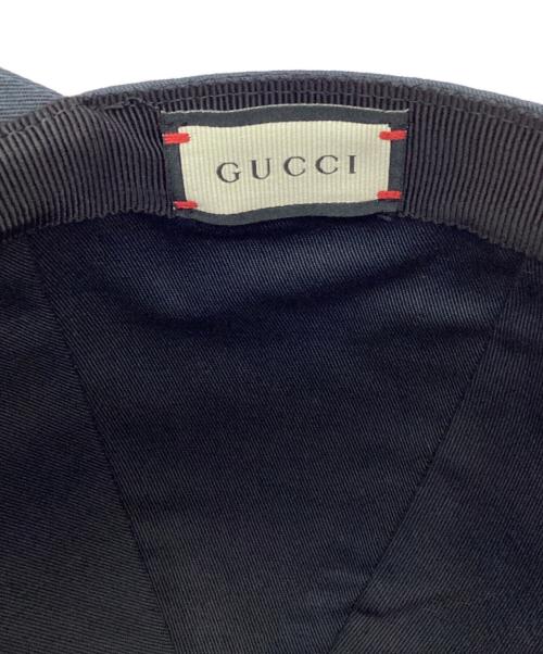 GUCCI（グッチ）GUCCI (グッチ) キャップ ブラック サイズ:SIZE S(56cm)の古着・服飾アイテム