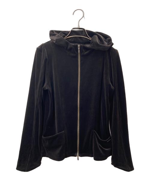 VELOUR NOIR by FOXEY NEWYORK（ベロア ノワール by フォクシー ニューヨーク）VELOUR NOIR by FOXEY NEWYORK (ベロア ノワール by フォクシー ニューヨーク) ベロアアンサンブルカーディガン ブラウン サイズ:BL:40/JK:42の古着・服飾アイテム