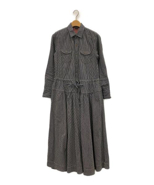 45R（フォーティファイブ・アール）45R (フォーティーファイブアール) シャツデニムのイースタンドレス 濃 サイズ:2の古着・服飾アイテム
