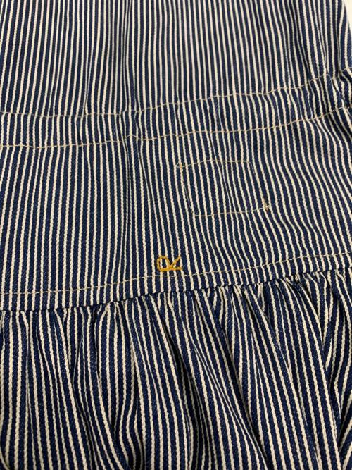 45R（フォーティファイブ・アール）45R (フォーティーファイブアール) シャツデニムのイースタンドレス 濃 サイズ:2の古着・服飾アイテム