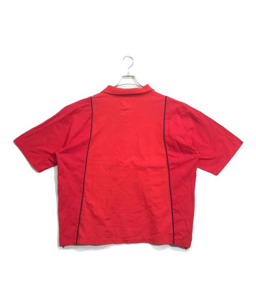 PRE（プレ）PRE (プレ) パイピングポロシャツ レッド サイズ:XLの古着・服飾アイテム