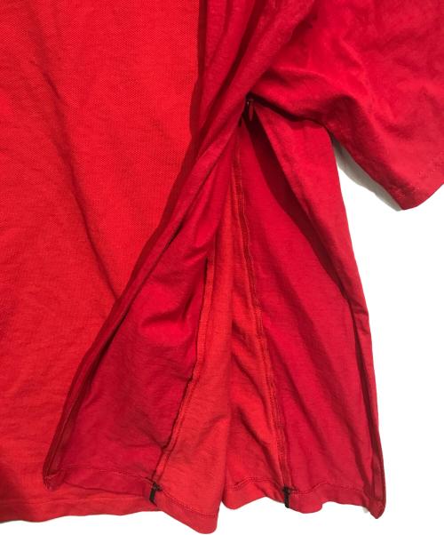 PRE（プレ）PRE (プレ) パイピングポロシャツ レッド サイズ:XLの古着・服飾アイテム