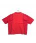 PRE (プレ) パイピングポロシャツ レッド サイズ:XL：3000円