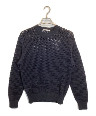 トップス 24SS A24SP01LM COTTON LILY-YARN MESH COTTON LILY-YARN MESH KNIT P/O #BLUE [A24SP01LM] – ciacura