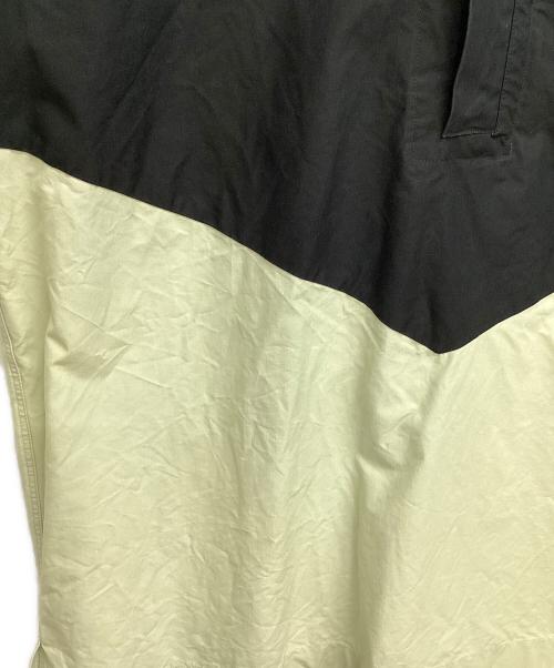 JIL SANDER（ジルサンダー）JIL SANDER (ジルサンダー) 2トーンハーフスリーブプルオーバーシャツ ブラック×ライトグリーン サイズ:48の古着・服飾アイテム