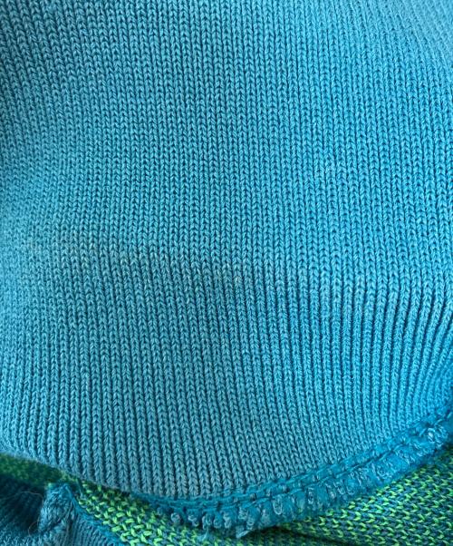 TARO HORIUCHI（タロウホリウチ）TARO HORIUCHI (タロウホリウチ) Graphic Knit 2301-WK01-M210 グリーン サイズ:OSの古着・服飾アイテム