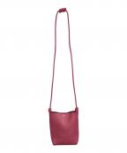 JIL SANDERジルサンダー）の古着「Tangle スモールレザーショルダーバッグ」｜ピンク