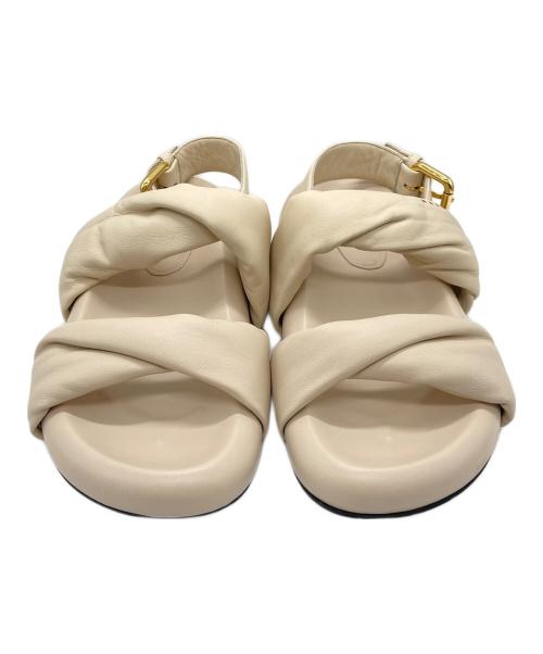 MARNI（マルニ）MARNI (マルニ) Bubble Twisted Open-Toe Sandals ベージュ サイズ:38の古着・服飾アイテム