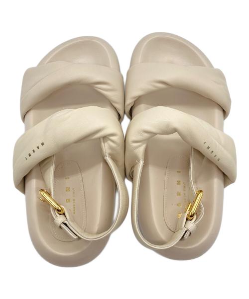 MARNI（マルニ）MARNI (マルニ) Bubble Twisted Open-Toe Sandals ベージュ サイズ:38の古着・服飾アイテム