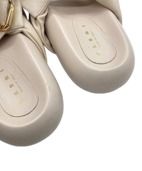 MARNI（マルニ）MARNI (マルニ) Bubble Twisted Open-Toe Sandals ベージュ サイズ:38の古着・服飾アイテム