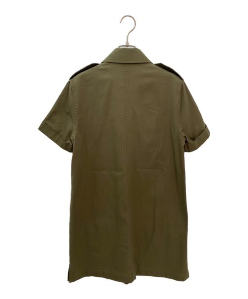 CELINE（セリーヌ）CELINE (セリーヌ) T-shirt dress with military pockets in lightweight twill オリーブ サイズ:34の古着・服飾アイテム