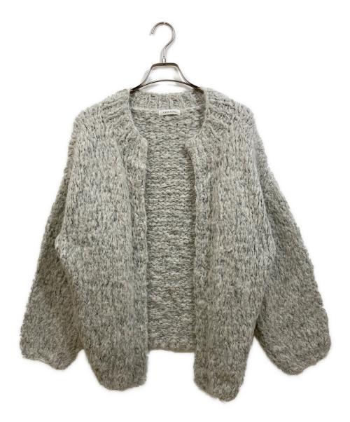 CASA FLINE（カーサフライン）CASA FLINE (カーサフライン) ハンドニットカーディガン ライトグレー サイズ:Freeの古着・服飾アイテム