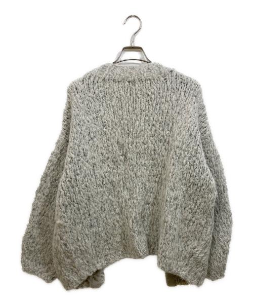 CASA FLINE（カーサフライン）CASA FLINE (カーサフライン) ハンドニットカーディガン ライトグレー サイズ:Freeの古着・服飾アイテム