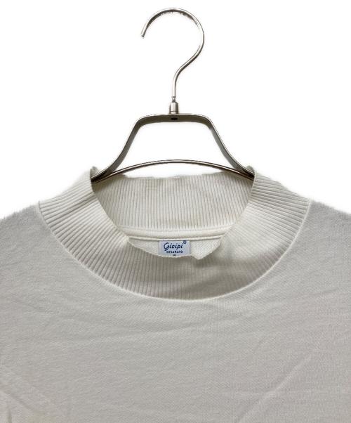 GICIPI（ジチピ）GICIPI (ジチピ) モックネックニットソー ホワイト サイズ:size5の古着・服飾アイテム