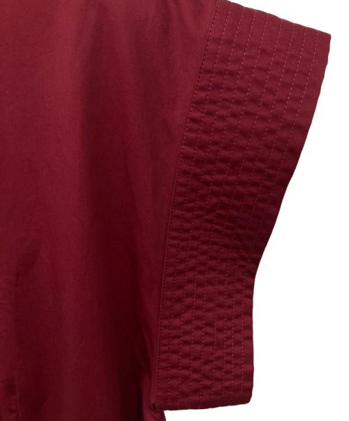 CO（コー）CO (コー) コットンポプリンワンピース ボルドー サイズ:Mの古着・服飾アイテム