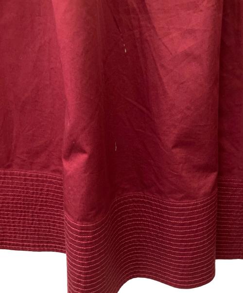 CO（コー）CO (コー) コットンポプリンワンピース ボルドー サイズ:Mの古着・服飾アイテム