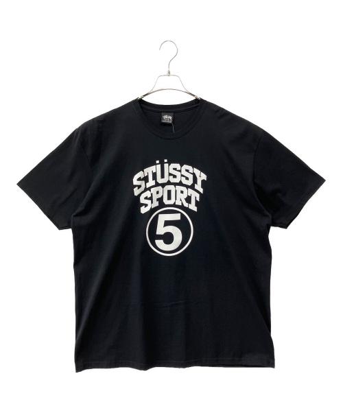 stussy（ステューシー）stussy (ステューシー) 5 SPORT TEE ブラック サイズ:XLの古着・服飾アイテム