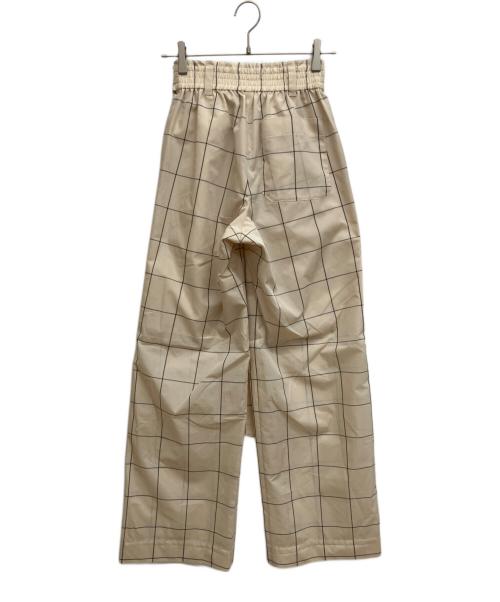 HYKE（ハイク）HYKE (ハイク) PLAID EASY PANTS ベージュ サイズ:1の古着・服飾アイテム