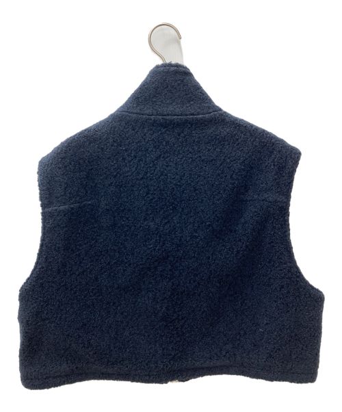 URU（ウル）URU (ウル) SHEEP BOA ZIP VEST 23FSB02 ネイビー サイズ:2の古着・服飾アイテム