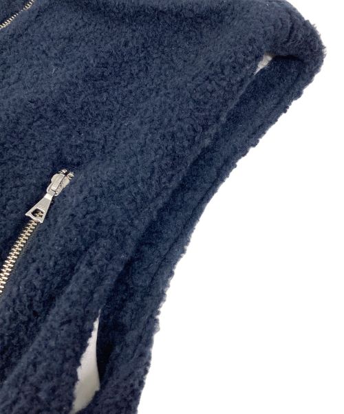 URU（ウル）URU (ウル) SHEEP BOA ZIP VEST 23FSB02 ネイビー サイズ:2の古着・服飾アイテム