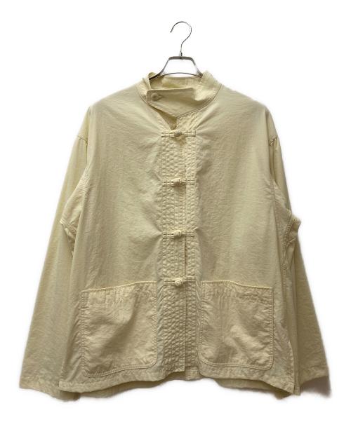 Product Twelve（プロダクトトゥエルブ）Product Twelve (プロダクトトゥエルブ) ナイロンチャイナシャツ　21AW-PBL03 ベージュ サイズ:2の古着・服飾アイテム