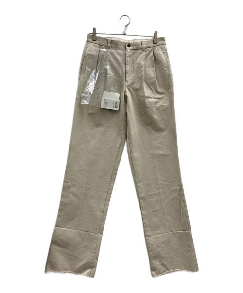 BROOKS BROTHERS（ブルックスブラザーズ）BROOKS BROTHERS (ブルックスブラザーズ) NEAT (ニート) BROOKS BROTHERS　NEAT　タックパンツ ベージュ サイズ:W30の古着・服飾アイテム