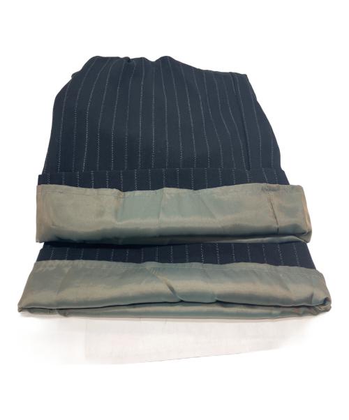 MAISON SPECIAL（メゾンスペシャル）MAISON SPECIAL (メゾンスペシャル) ストライプワイドパンツ ネイビー サイズ:36の古着・服飾アイテム