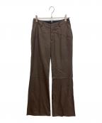 FETICOフェティコ）の古着「BACK SLIT TROUSERS」｜ブラウン