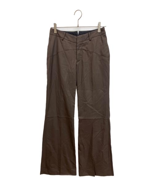 FETICO（フェティコ）FETICO (フェティコ) BACK SLIT TROUSERS ブラウン サイズ:1の古着・服飾アイテム