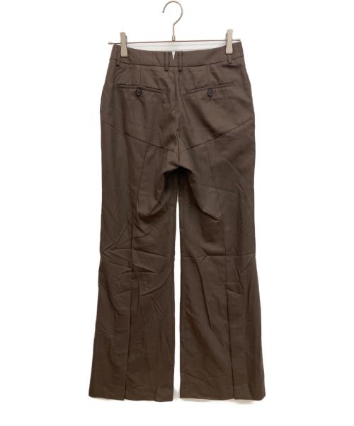 FETICO（フェティコ）FETICO (フェティコ) BACK SLIT TROUSERS ブラウン サイズ:1の古着・服飾アイテム