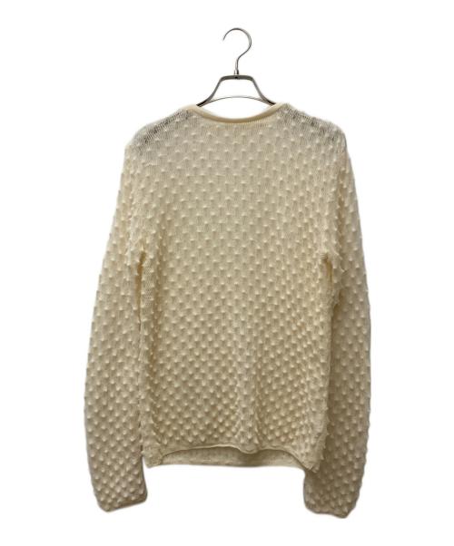 6(ROKU) BEAUTY&YOUTH（ロク ビューティーアンドユース）6(ROKU) BEAUTY&YOUTH (ロク ビューティーアンドユース) ウール ジャカード クルーネック プルオーバー ニット ベージュ サイズ:6の古着・服飾アイテム