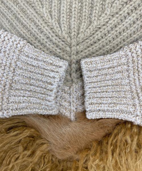 STELLA McCARTNEY（ステラマッカートニー）STELLA McCARTNEY (ステラマッカートニー) ファードッキングニット ベージュ サイズ:38の古着・服飾アイテム