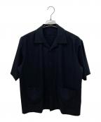 th productsティーエイチプロダクツ）の古着「Open collar Shirt」｜ブラック