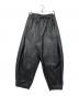 taupe（トープ）の古着「ヴィーガンレザー イージーサーカスパンツ」｜ブラック