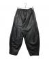 taupe (トープ) ヴィーガンレザー イージーサーカスパンツ ブラック サイズ:02：8000円