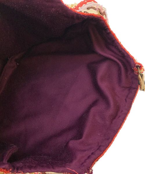 JAMIN PUECH（ジャマンピュエッシュ）JAMIN PUECH (ジャマンピュエッシュ) ビーズバッグ ベージュの古着・服飾アイテム