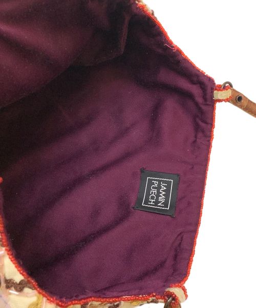 JAMIN PUECH（ジャマンピュエッシュ）JAMIN PUECH (ジャマンピュエッシュ) ビーズバッグ ベージュの古着・服飾アイテム