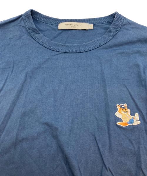 maison kitsune（メゾンキツネ）maison kitsune (メゾンキツネ) レストフォックスパッチクラシックTシャツ ネイビー サイズ:Mの古着・服飾アイテム