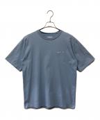 agnes b hommeアニエスベーオム）の古着「ロゴTシャツ」｜スカイブルー
