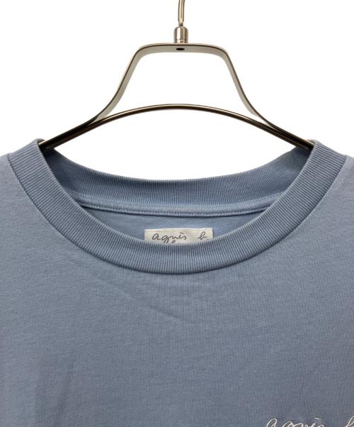 agnes b homme（アニエスベーオム）agnes b homme (アニエスベーオム) ロゴTシャツ スカイブルー サイズ:1の古着・服飾アイテム