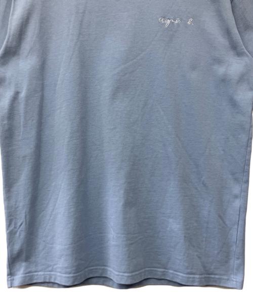 agnes b homme（アニエスベーオム）agnes b homme (アニエスベーオム) ロゴTシャツ スカイブルー サイズ:1の古着・服飾アイテム