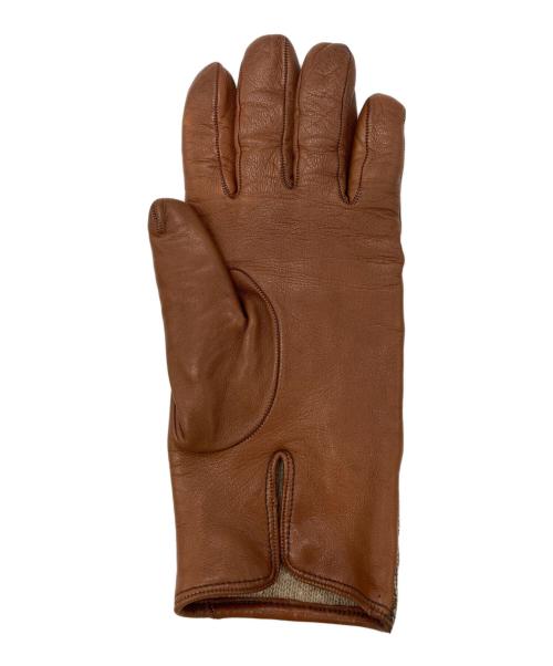 DRIES VAN NOTEN（ドリスヴァンノッテン）DRIES VAN NOTEN (ドリスヴァンノッテン) レザーグローブ ブラウンの古着・服飾アイテム