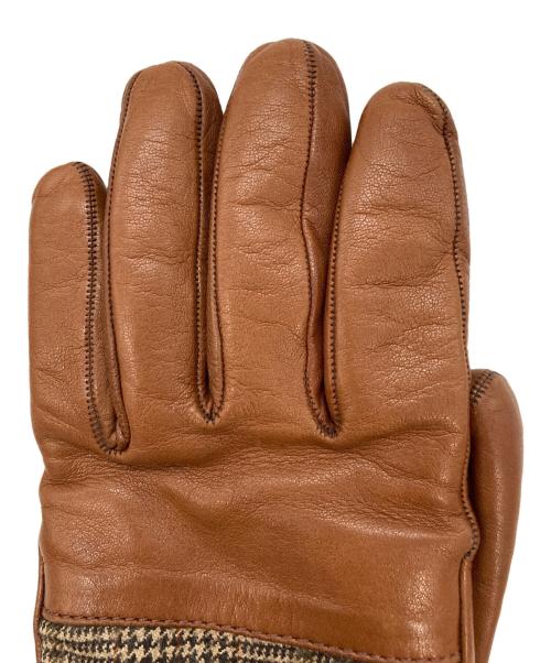 DRIES VAN NOTEN（ドリスヴァンノッテン）DRIES VAN NOTEN (ドリスヴァンノッテン) レザーグローブ ブラウンの古着・服飾アイテム