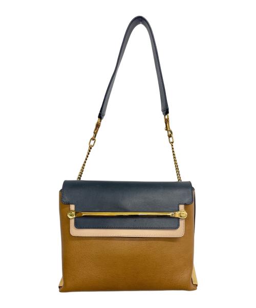 Chloe（クロエ）Chloe (クロエ) クレアチェーンショルダーバッグ ブラウンの古着・服飾アイテム
