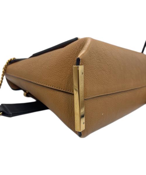 Chloe（クロエ）Chloe (クロエ) クレアチェーンショルダーバッグ ブラウンの古着・服飾アイテム